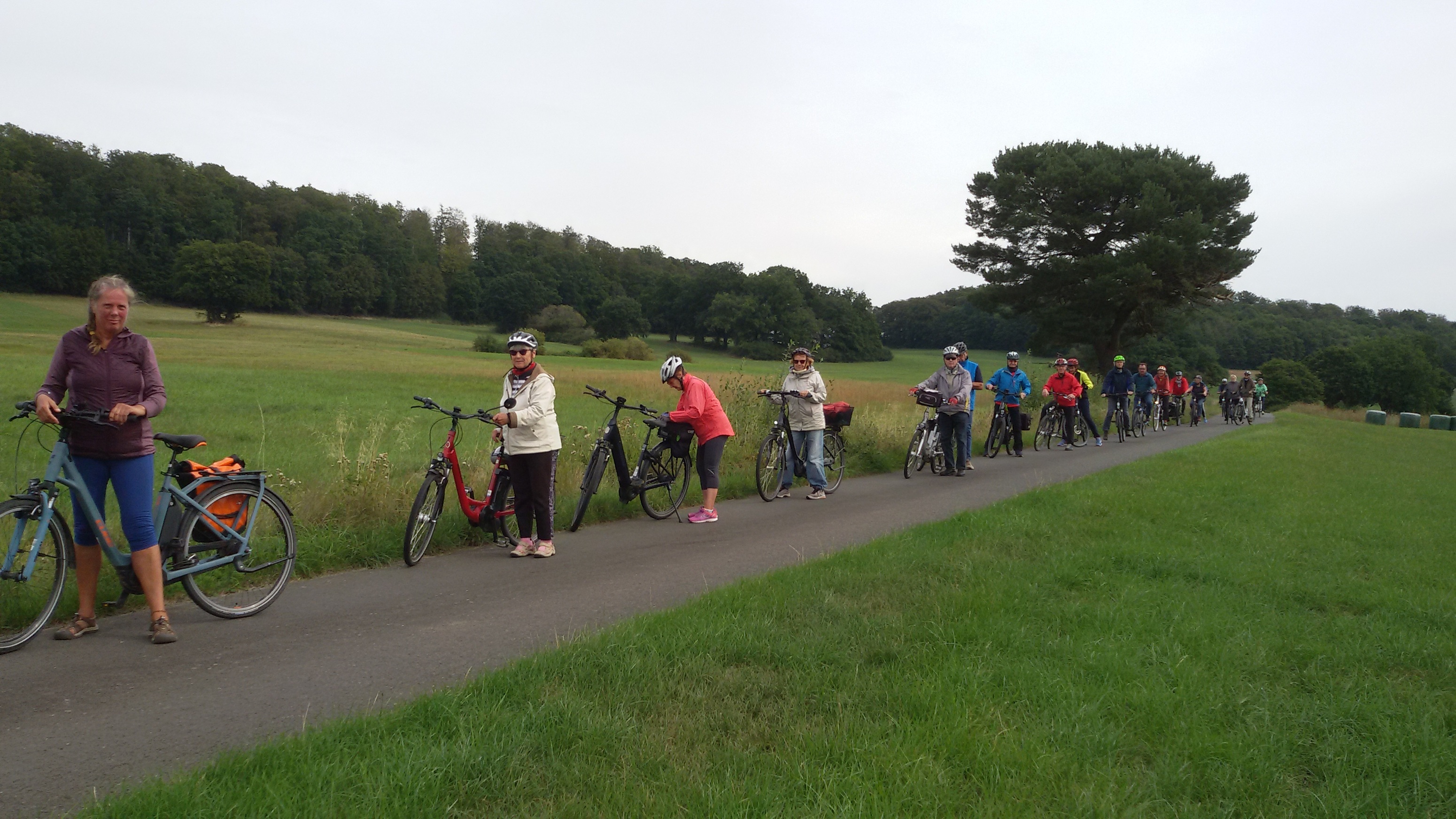 Fahrradfahrer am Weg