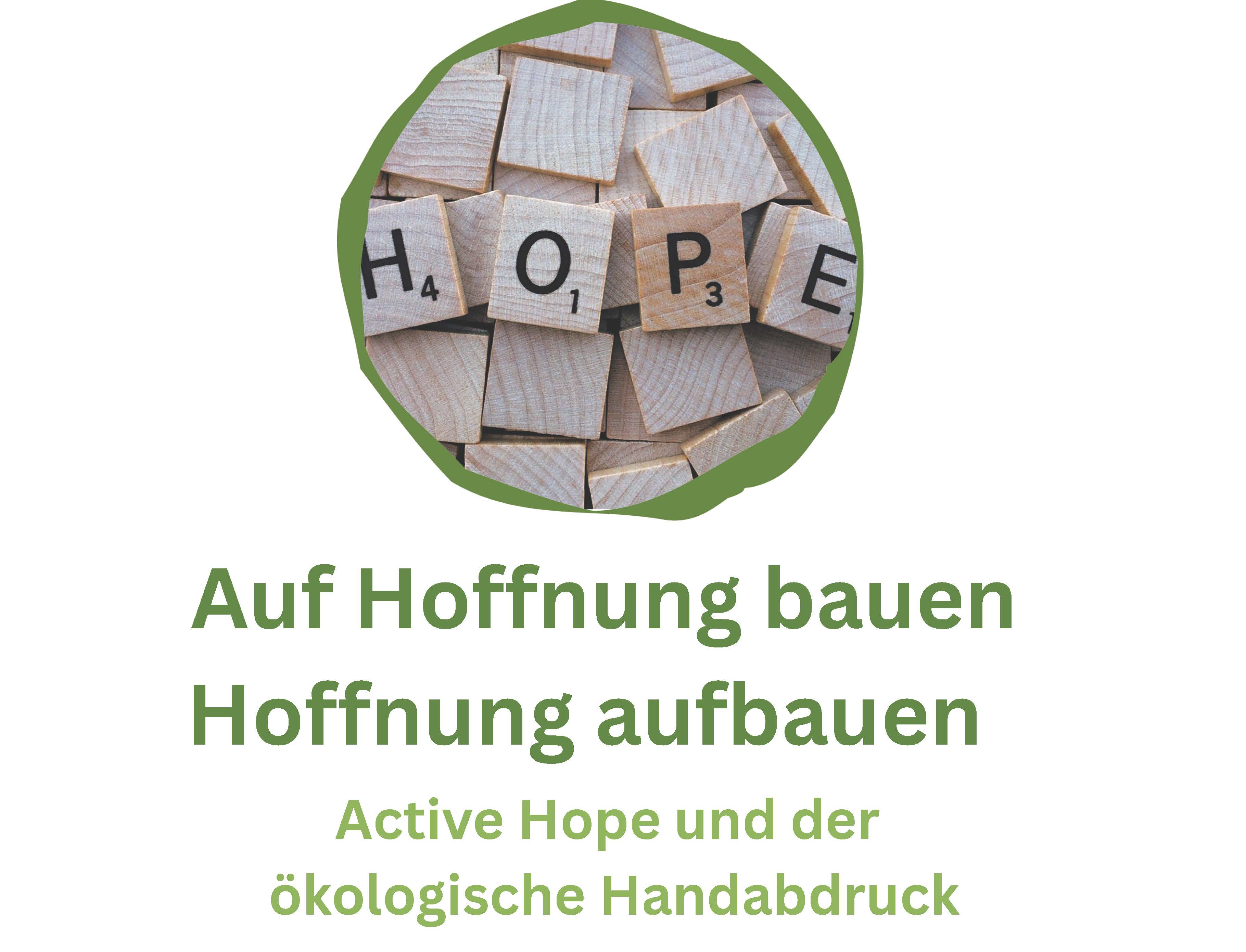 Das Titelmotiv der Veranstaltung "Auf Hoffnung bauen - Hoffnung aufbauen"