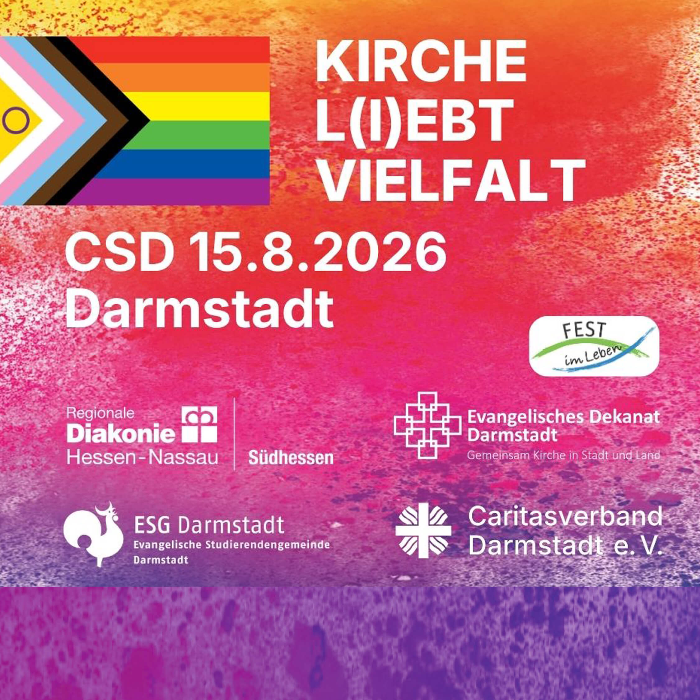 Kirche liebt Vielfalt, CSD, schwul, queer, ESG Darmstadt, Demonstration