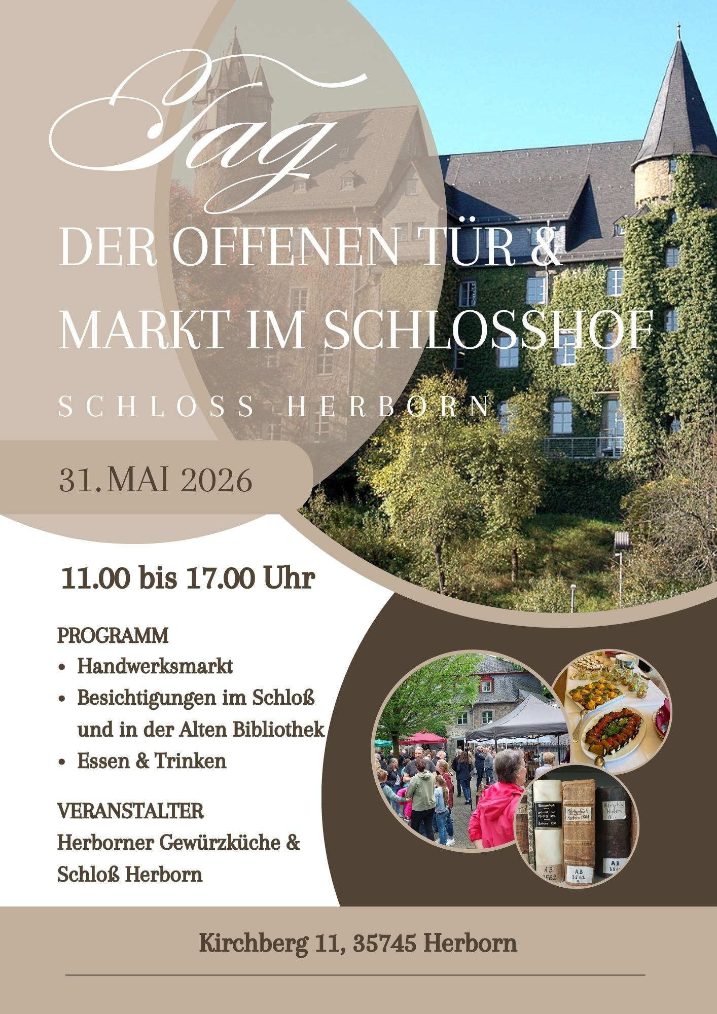 Am Sonntag, 31. Mai 2026 lädt das Theologische Seminar der EKHN in das Herborner Schloss ein. Von 11 bis 17 Uhr sind die Räume im Schloss zugänglich