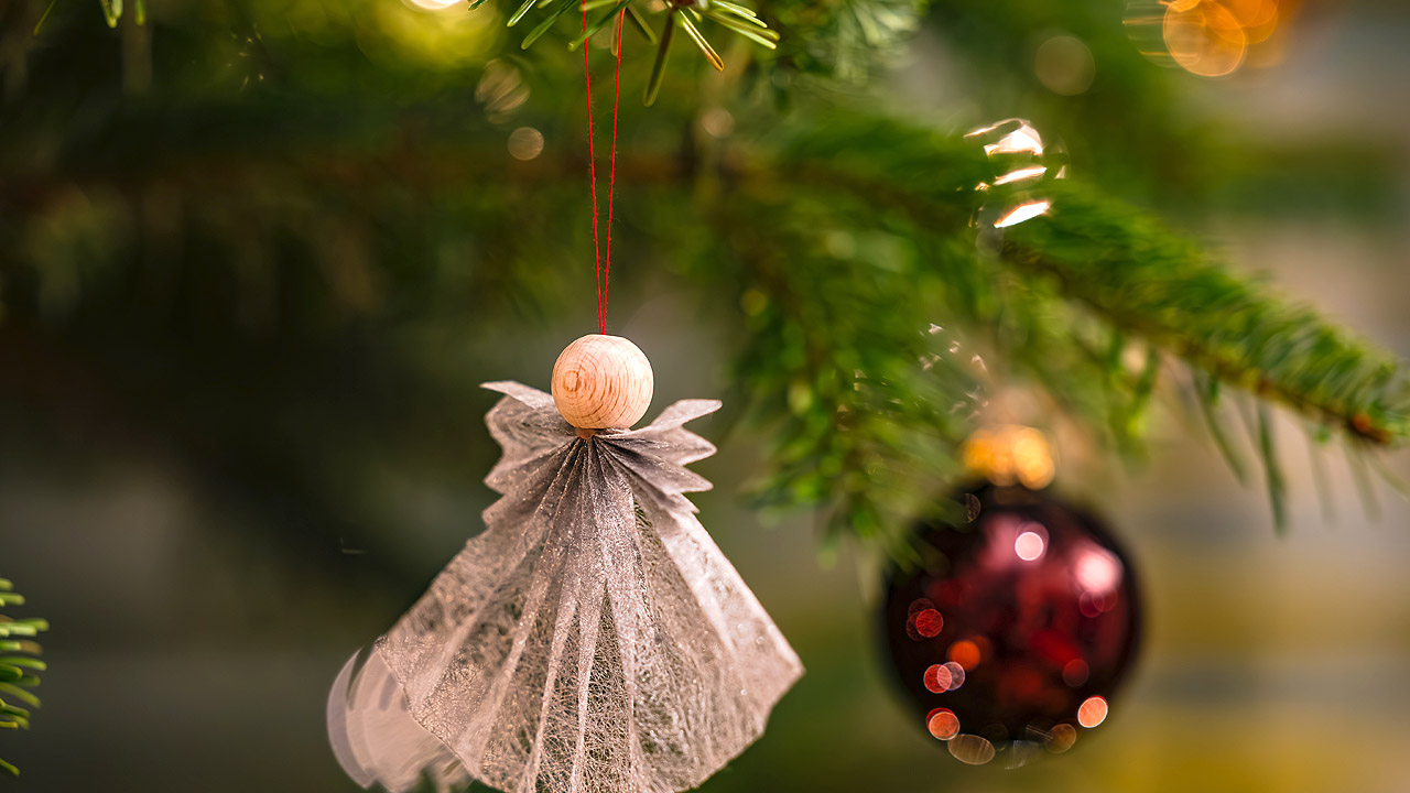 Engel gefalteter Engel als Christbaumschmuck