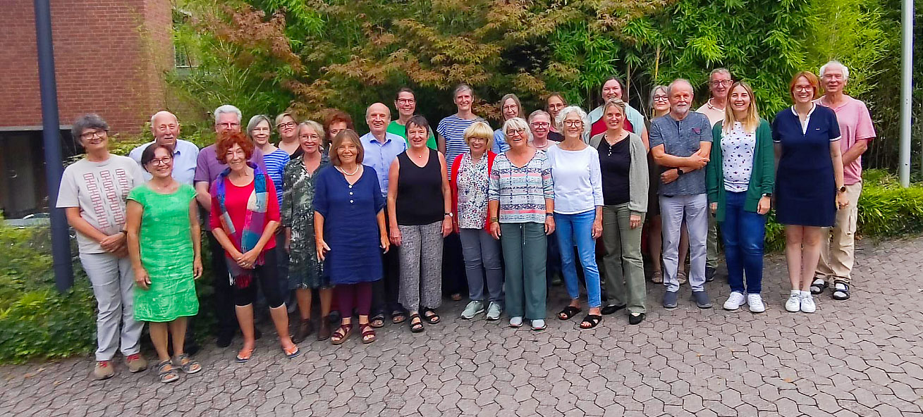 Gruppenfoto Teilnehmer:innen des Probenwochenendes