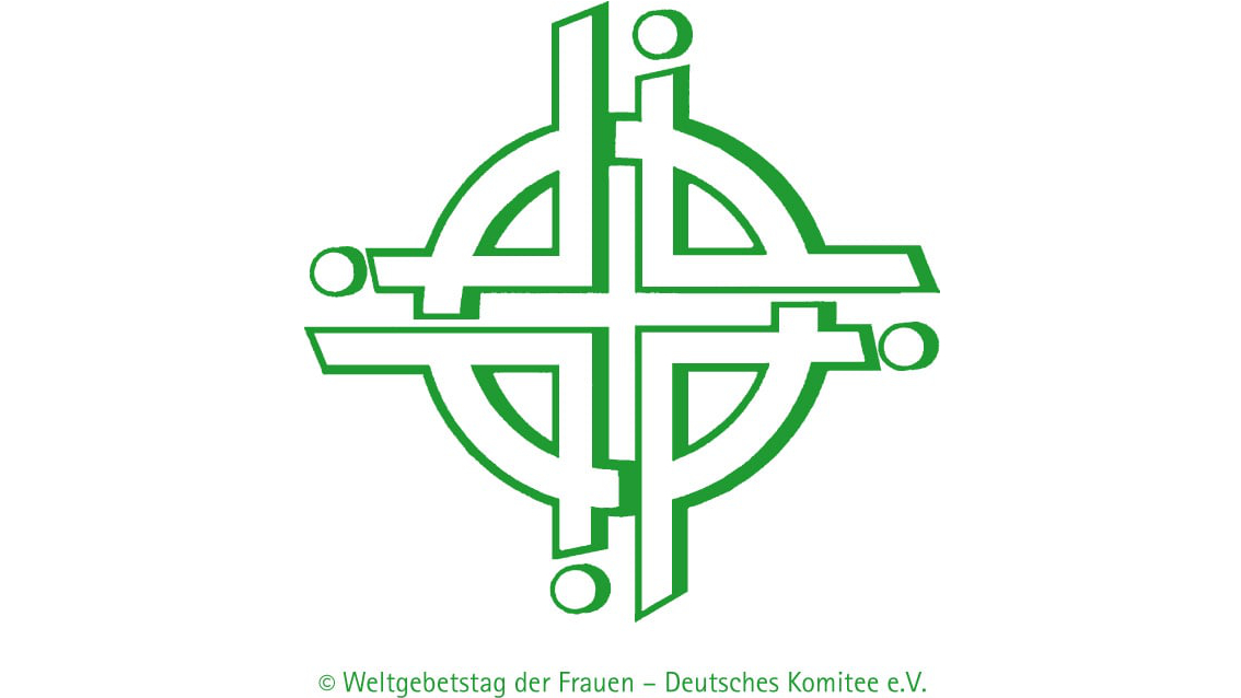 grünes Logo des Weltgebetstag der Frauen