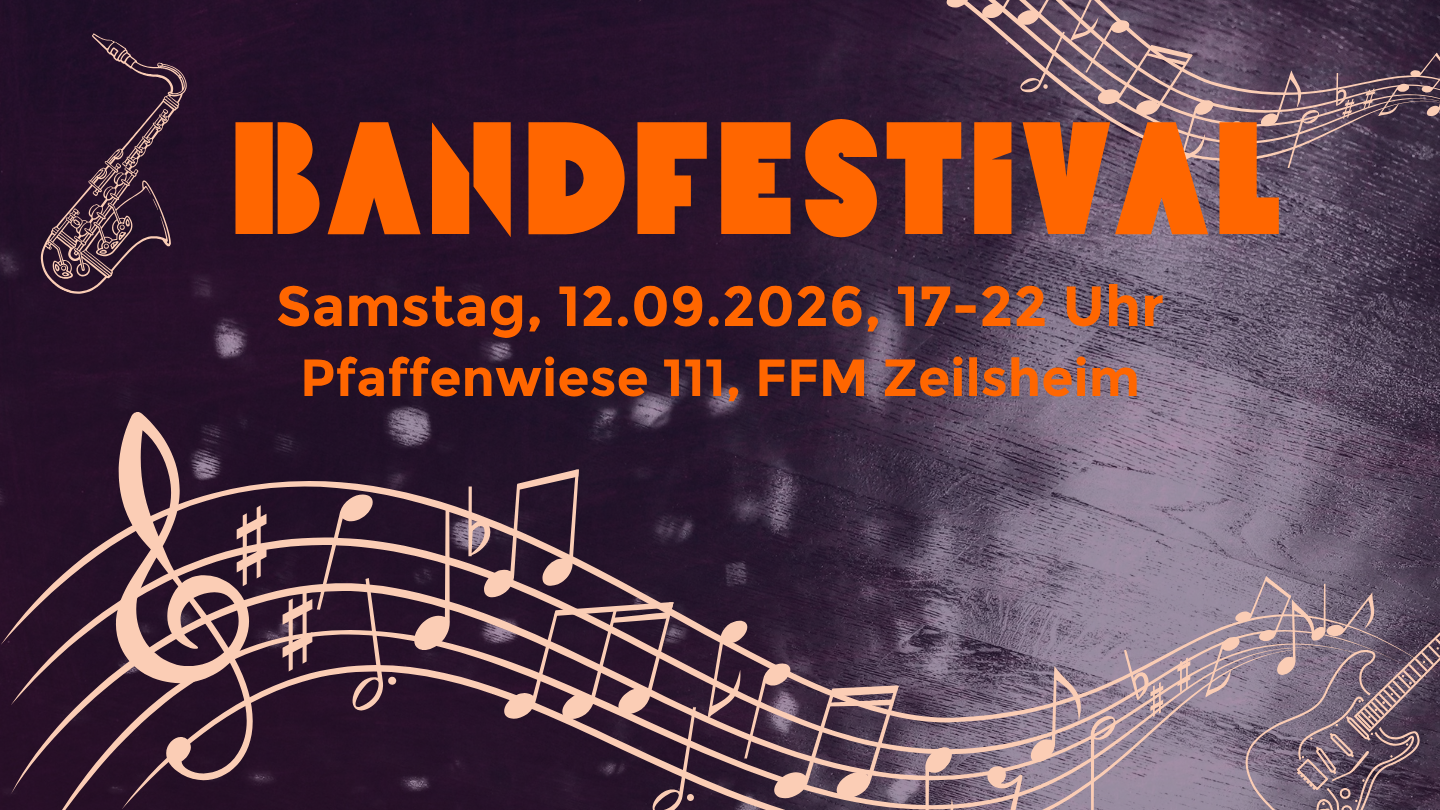 Flyer zum Bandfestival am 12.09.2026 in Frankfurt-Zeilsheim