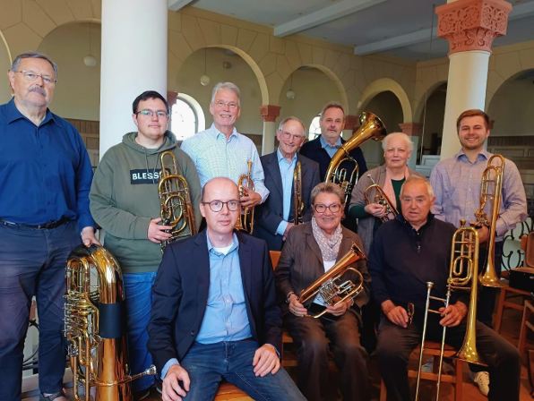 Mitglieder des Posaunenchor Schaafheim