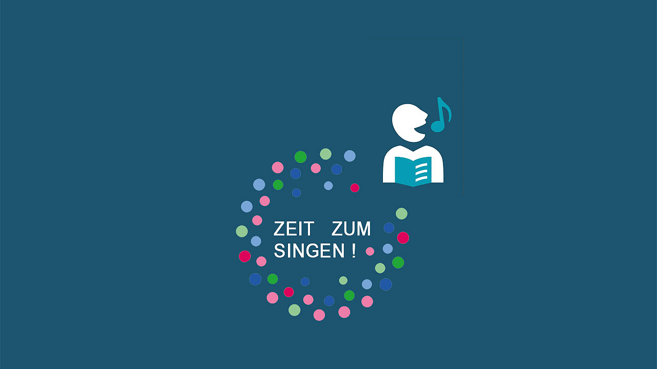 Singen Grafiken zum Sing-Motiv