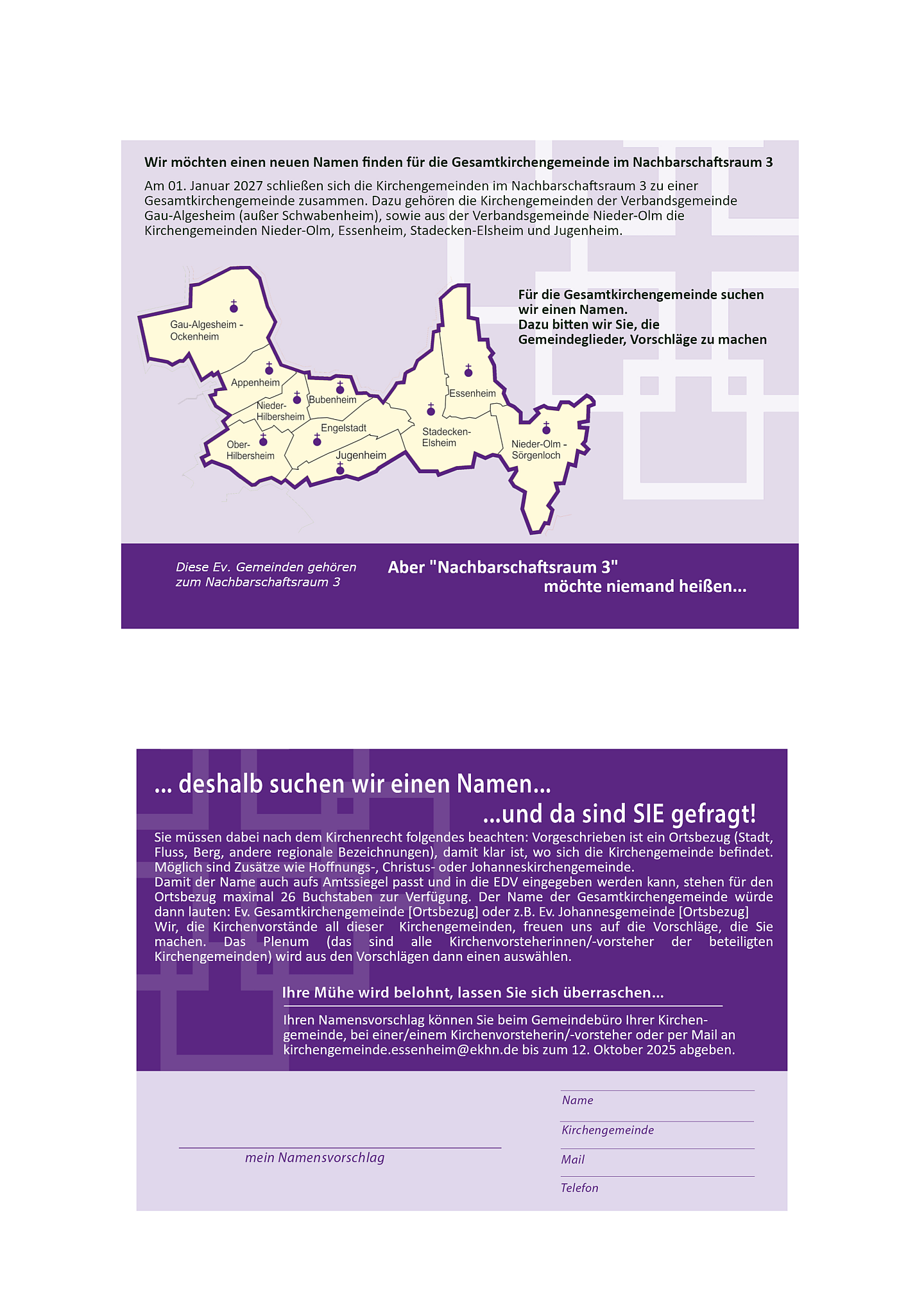 Flyer Namensfindung Nachbarschaftsraum