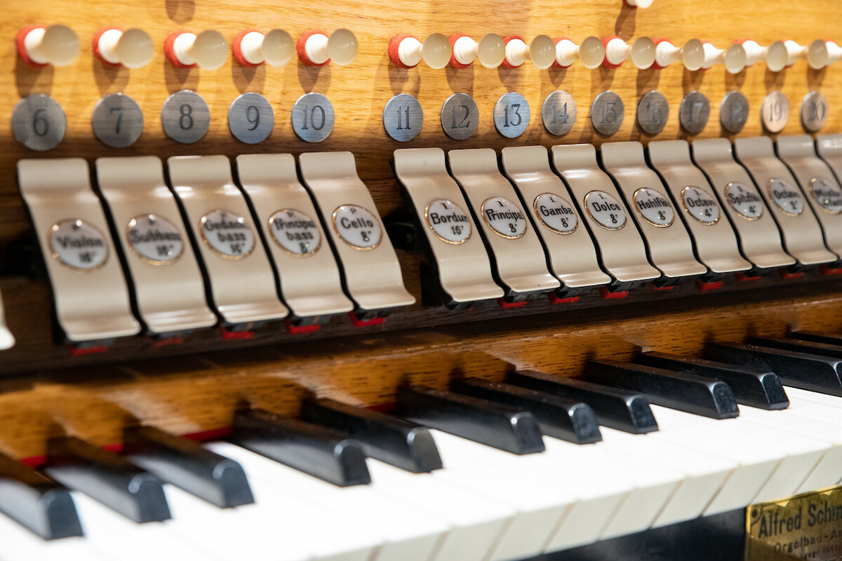 Orgel Details einer Orgel