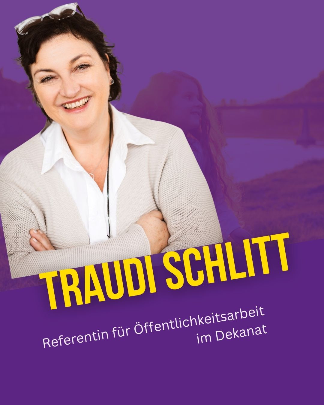Sonntagsgedanken Traudi Schlitt Portrait mit Text