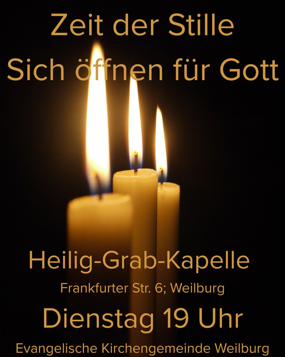 Zeit der Stille – sich öffnen für Gott