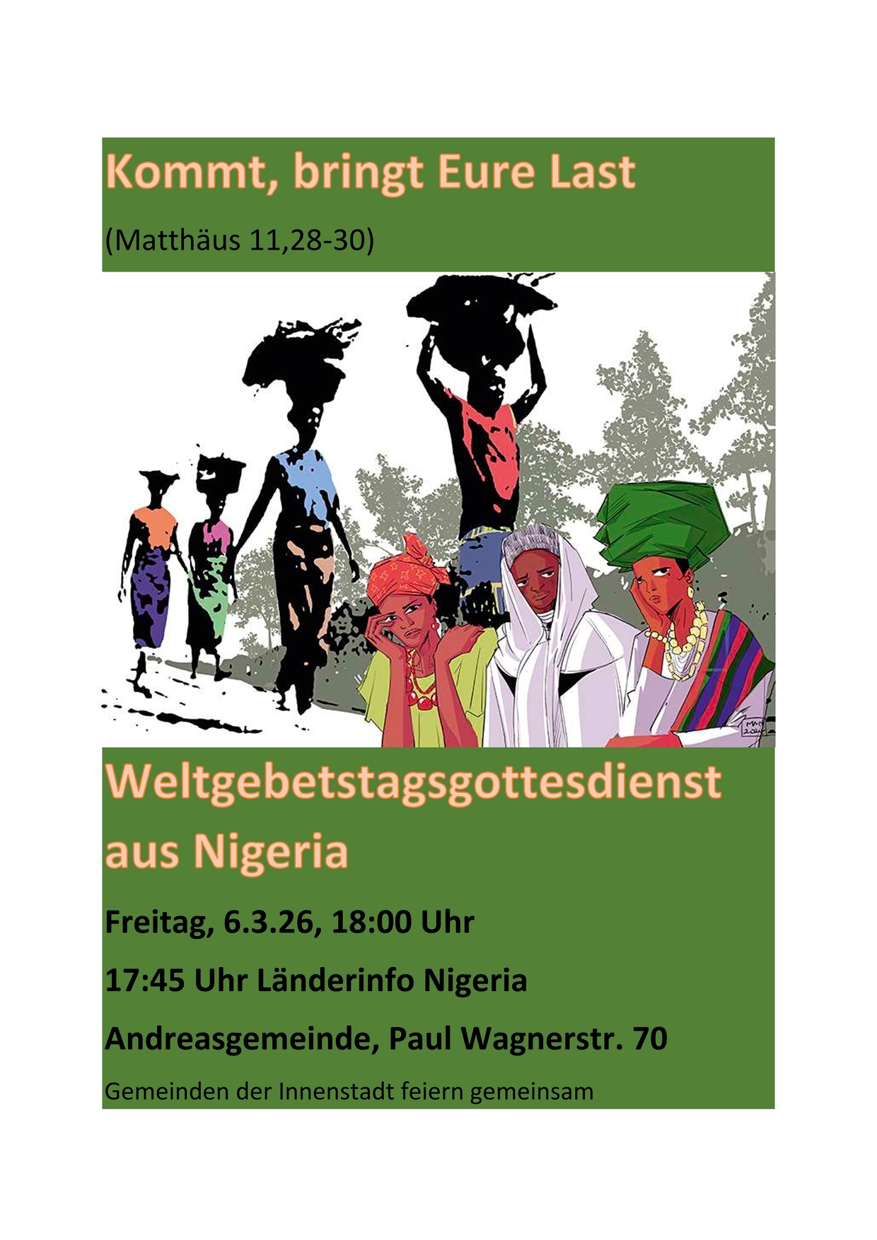 Weltgebetstag am 06. März 2026