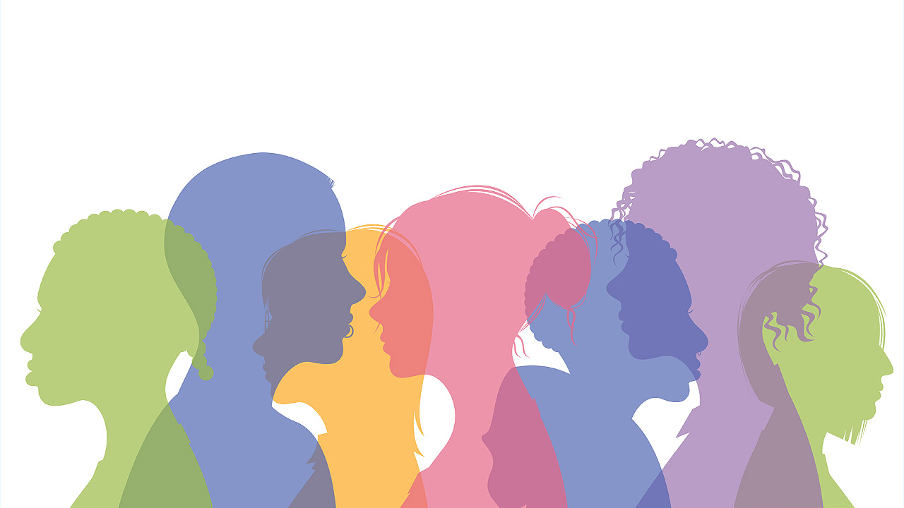 Menschen Silhouetten von Menschen