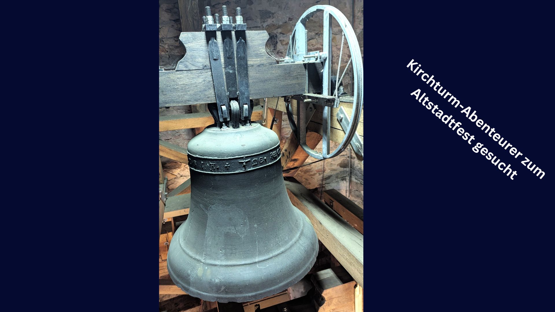Das Bild zeigt eine Glocke der Babenhäusener Kirche.