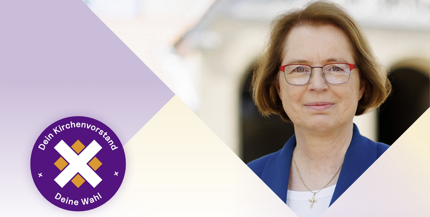 Gemeindebriefvorlage Scherf KV-Wahl 2027 Portrait Scherf und Logo-Button zur Kirchenvorstandswahl