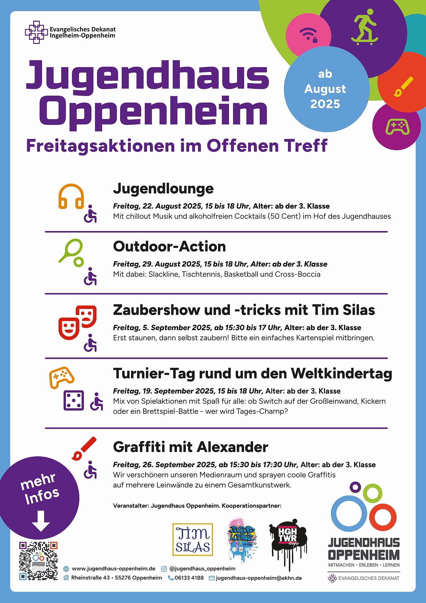 Jugendhaus Freitagsaktionen ab Sommer 2025