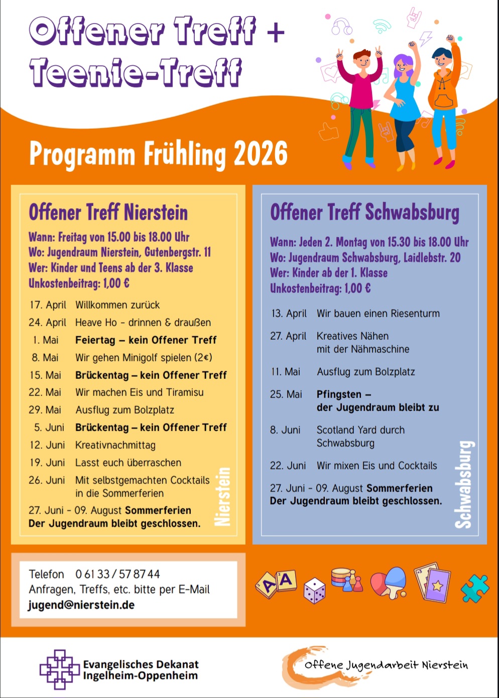 Programm Offener Treff Frühling 2026