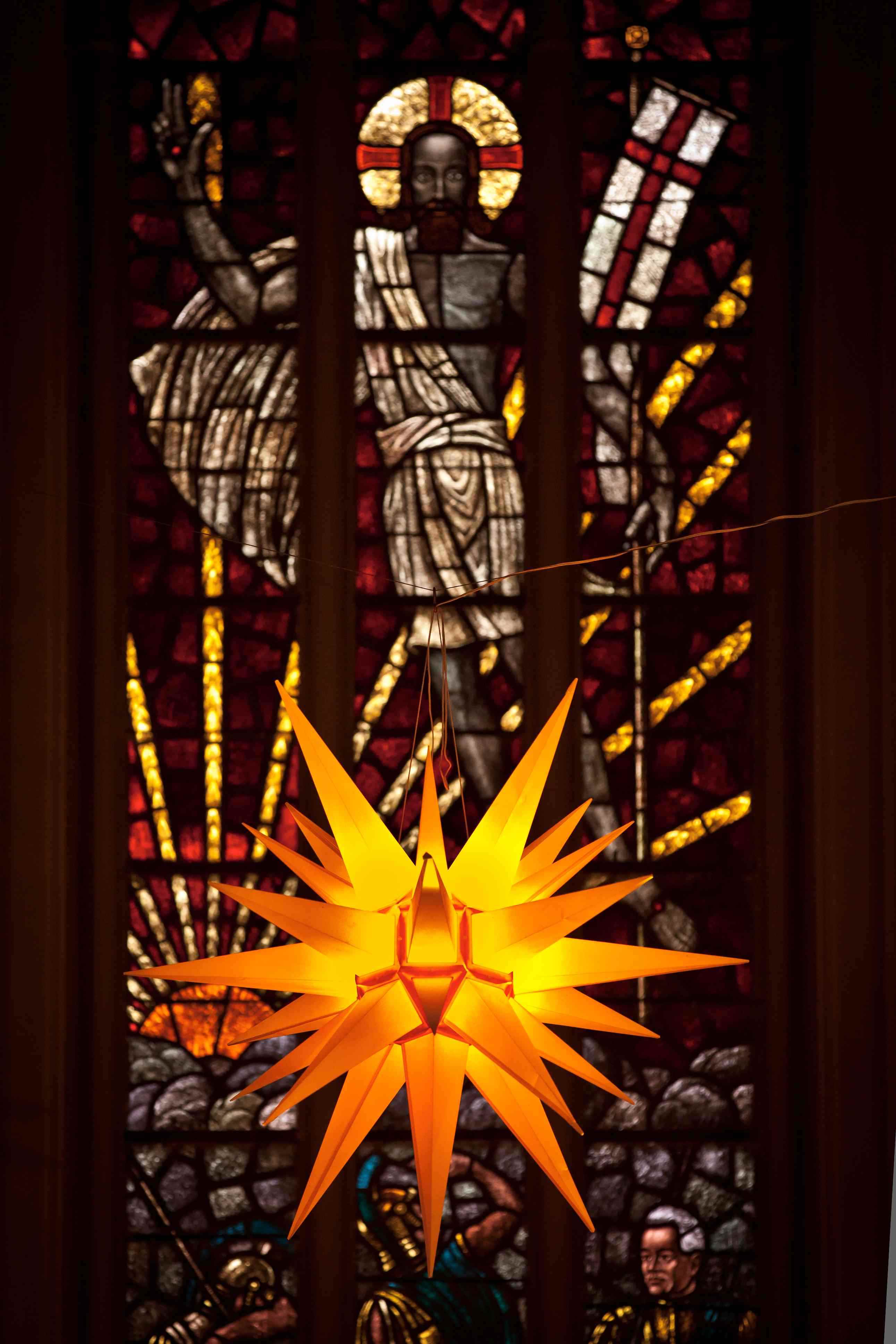 Herrnhuter Stern in der Marktkirche
