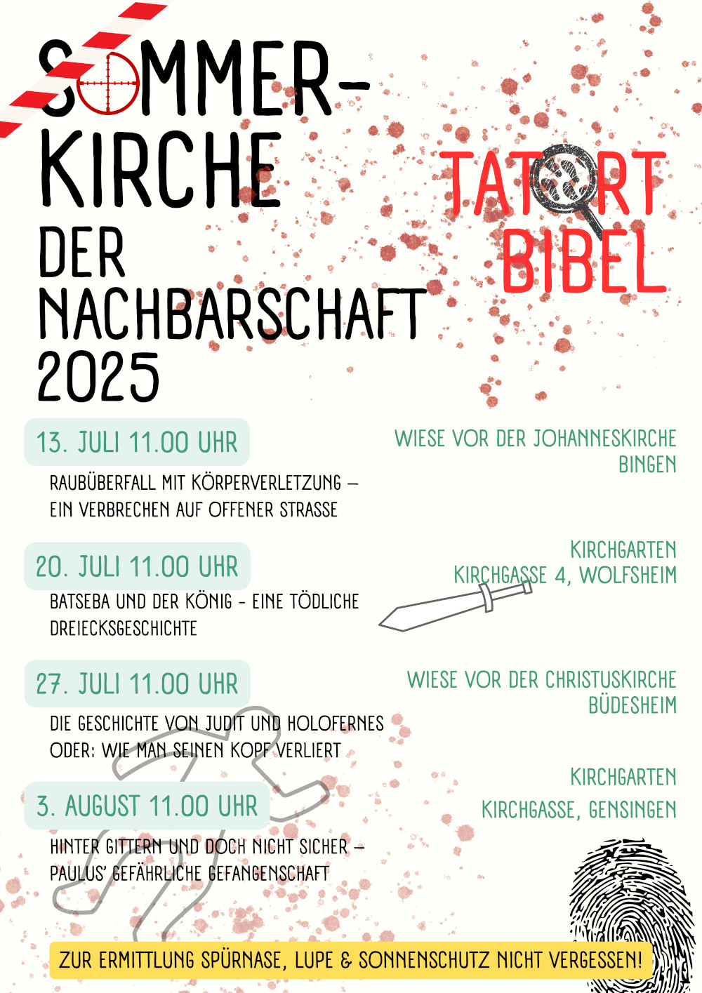 Plakat zur Sommer Kirche 2025