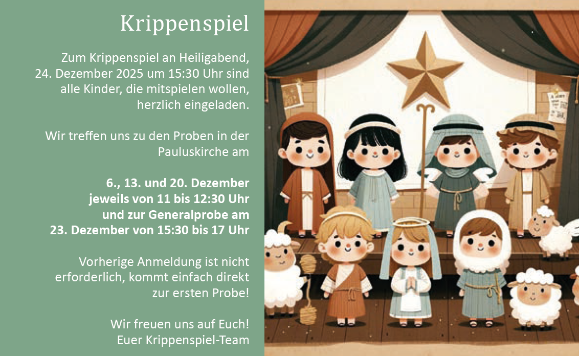 Krippenspiel an Heiligabend 2025