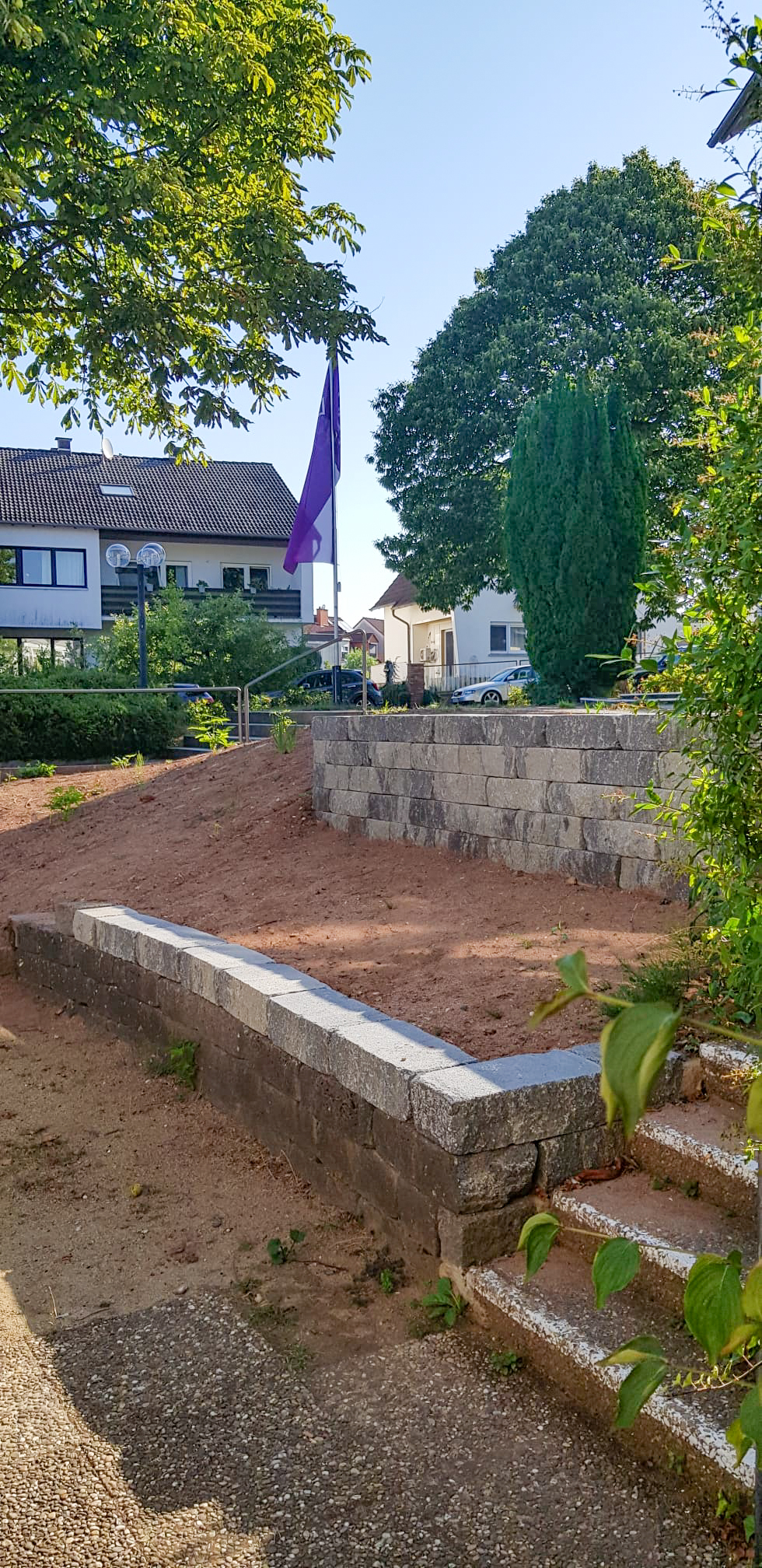 Die Fläche für den zukünftigen Bibelgarten