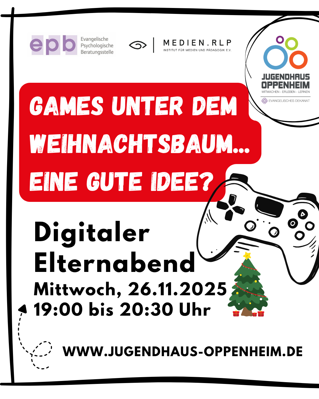 Jugendhaus digitaler Elternabend Games