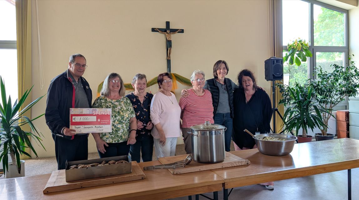 Das Bild zeigt das Helferteam