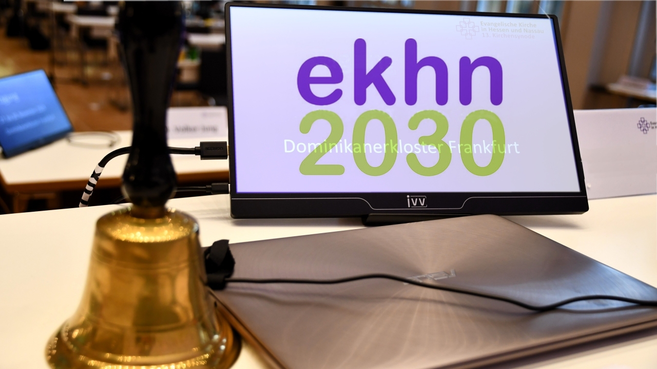 Synode ekhn2030 Synodenglocke, Notebook, Bildschirm