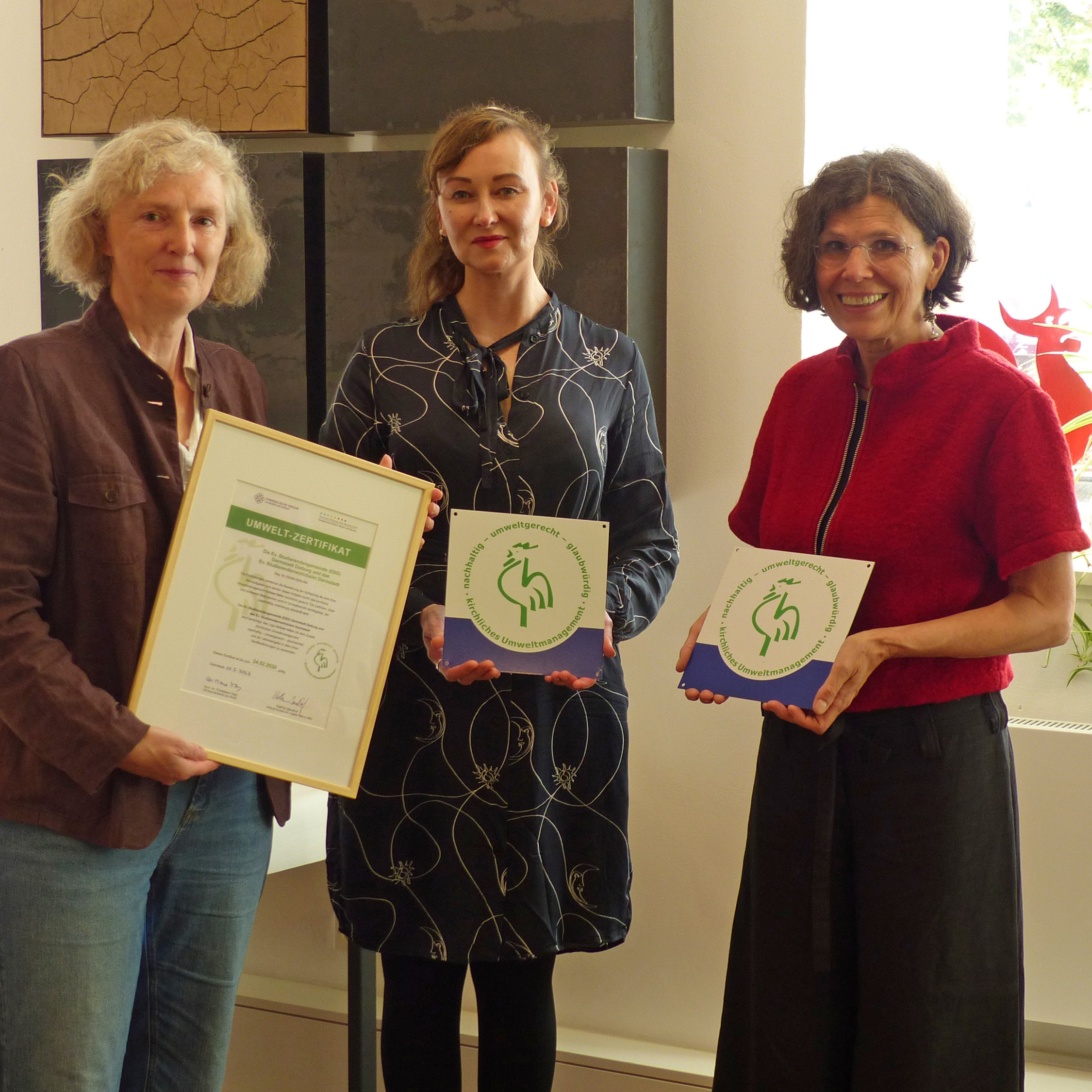 Umweltzertifikat Grüner Hahn Umweltzertifikat Grüner Hahn. ESG Darmstadt, Evangelisches Studierendenheim, Darmstadt, nachhaltig