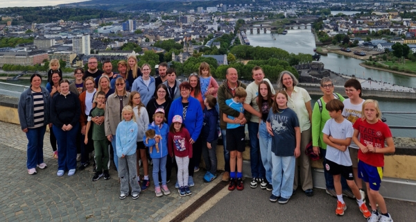 Teilnehmende auf der Festung Ehrenbreitstein