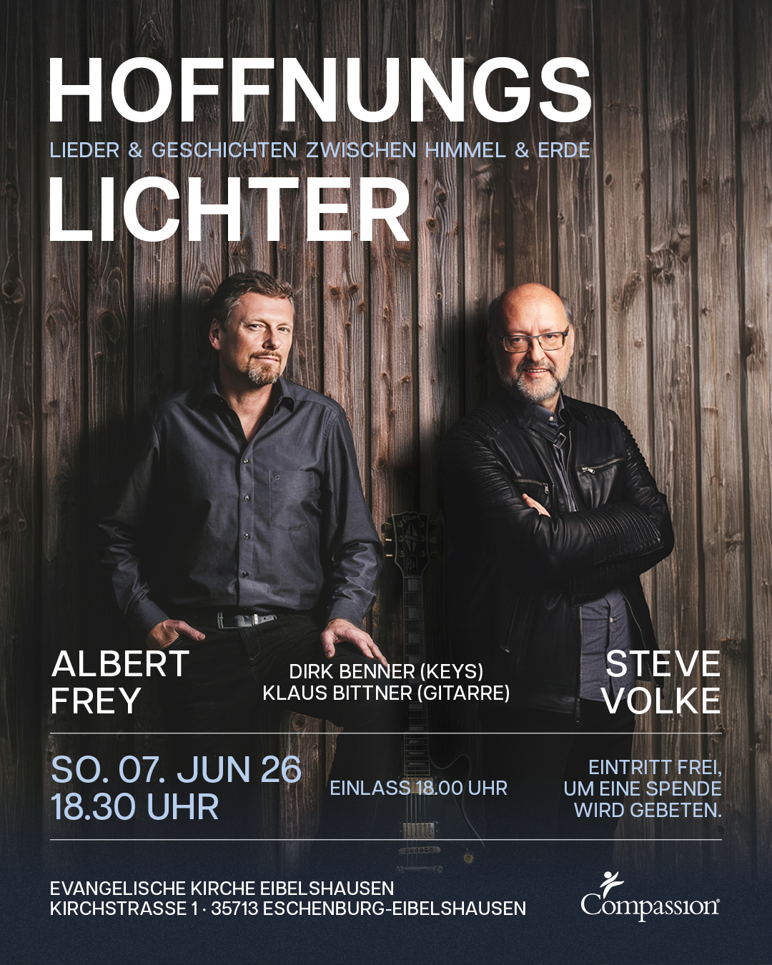 Plakat zum "Hoffnungslichter"-Konzert