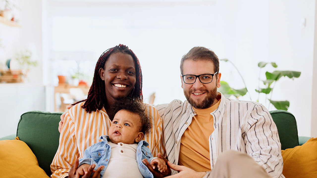 Familie mit Baby