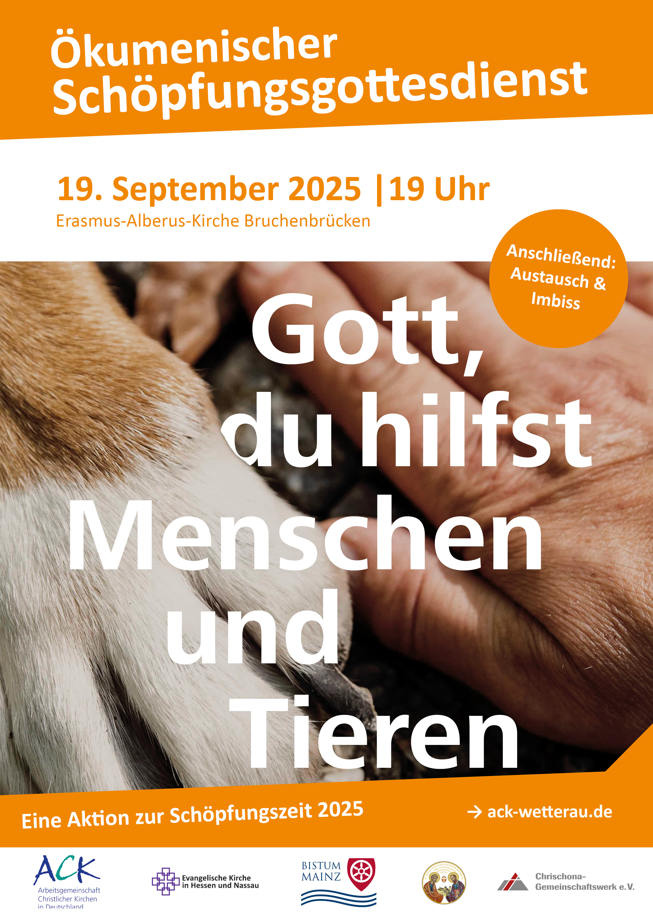 Plakat zum ökumenischen Schöpfungsgottesdienst